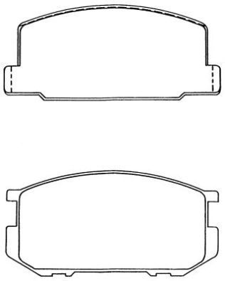 Kit de plaquettes de frein, frein à disque